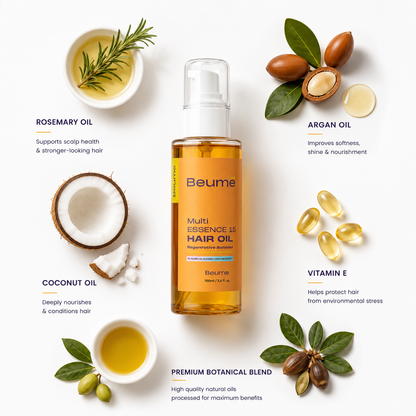 Beume Multi Essence 15 Hair Oil – Nourishing Hair Growth & Repair Oil