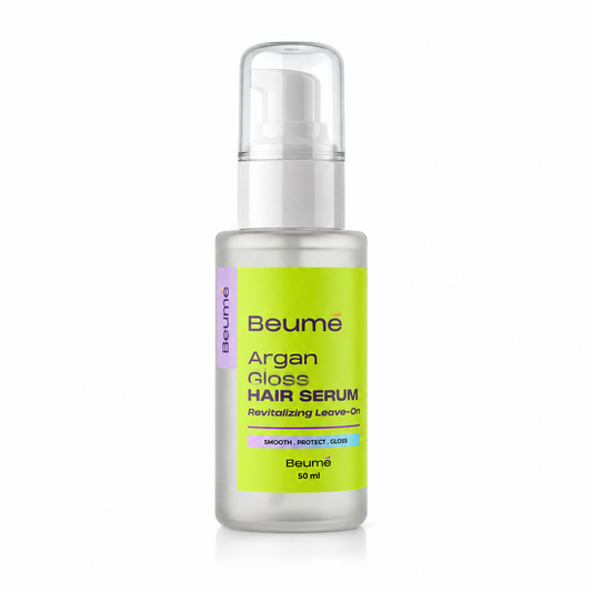 Beume Argan Gloss Hair Serum – Anti Frizz Leave-In Serum with UV & Heat Protection